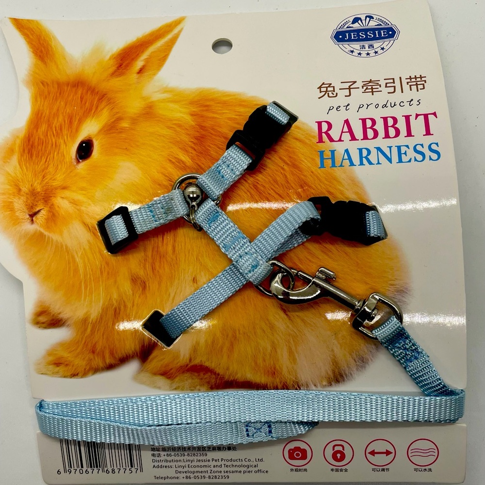 Rabbit or Cat Harness Blue